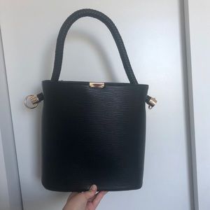 Italian Black Leather Purse